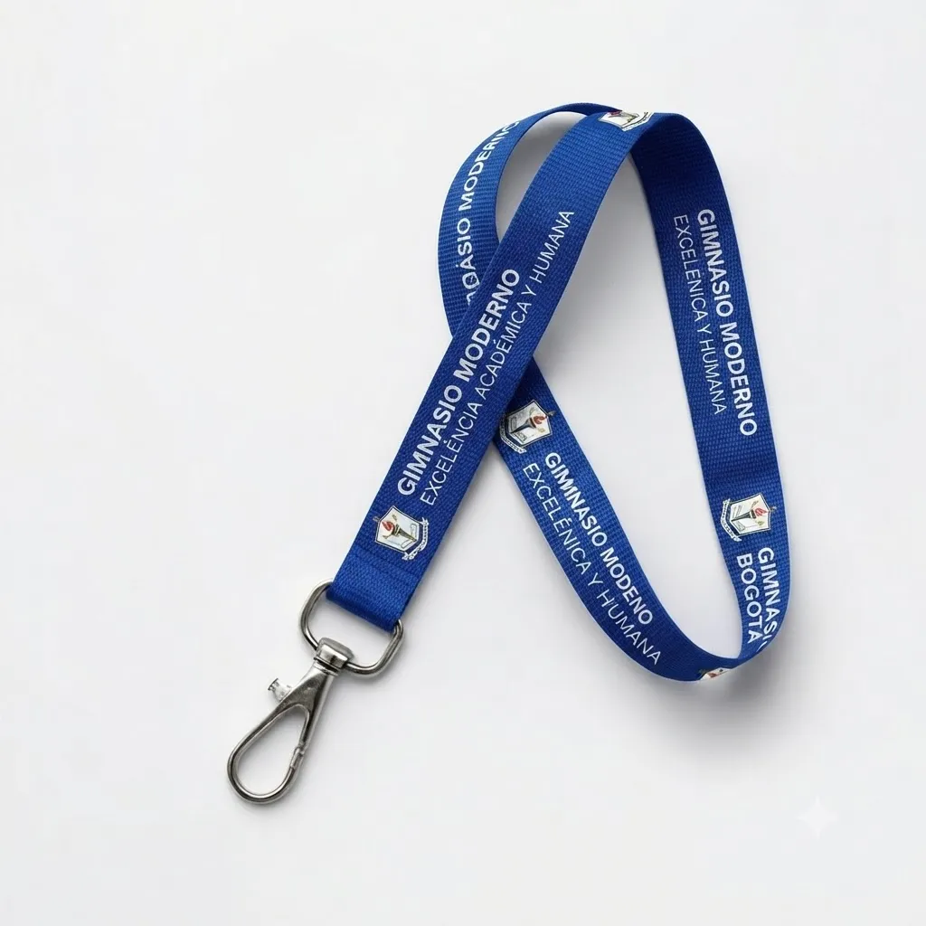 cintas-lanyard-colgando-en-paralelo-broches-metalicos-bogota